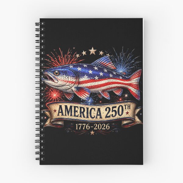 Item preview, Patriotic Fish Freedom Flag 250 Years USA Fishing 4th July designed and sold by elongatedjazz.