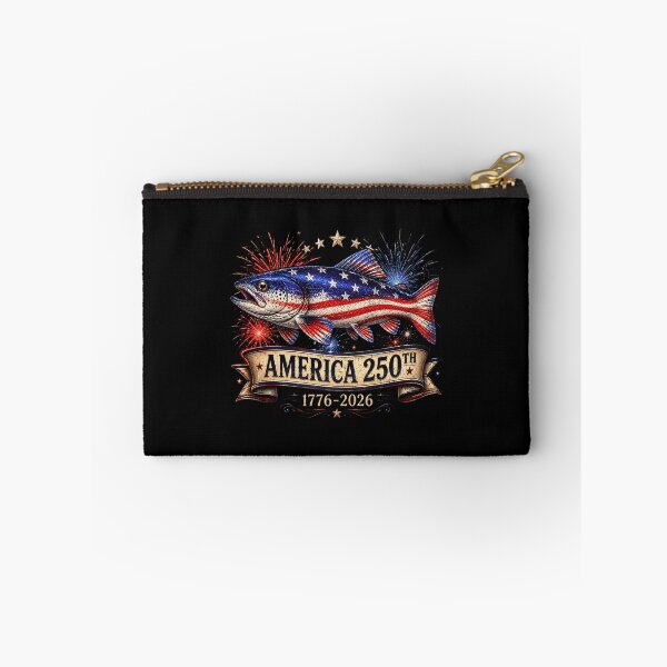 Item preview, Patriotic Fish Freedom Flag 250 Years USA Fishing 4th July designed and sold by elongatedjazz.
