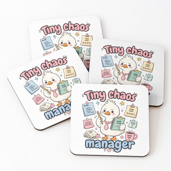 Item preview, Tiny Chaos Manager Cute Goose Office Humor designed and sold by SeoulInkSoul.