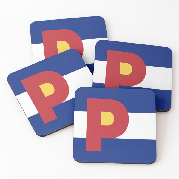 Item preview, Colorado Flag - Letter P designed and sold by FlagFontCO.