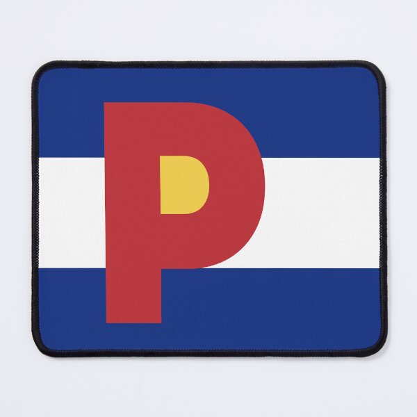 Item preview, Colorado Flag - Letter P designed and sold by FlagFontCO.