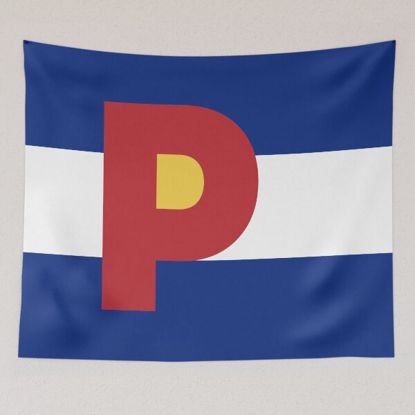 Item preview, Colorado Flag - Letter P designed and sold by FlagFontCO.