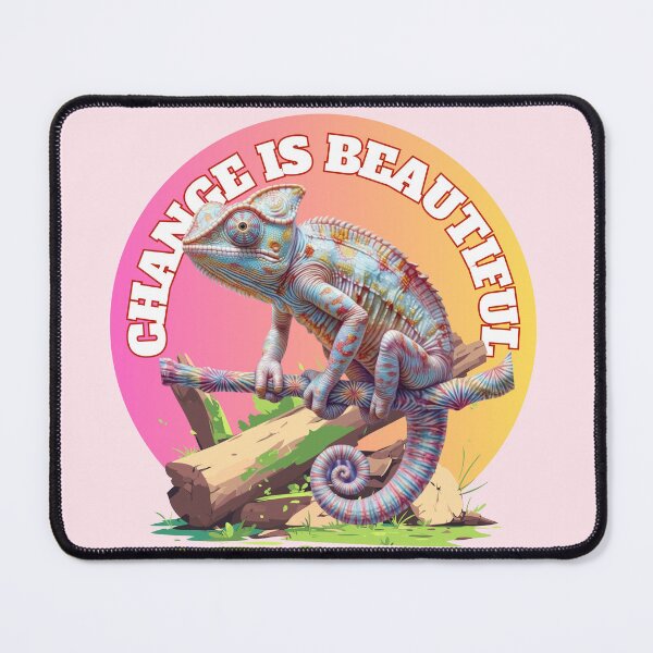 Item preview, Change is Beautiful Colorful Retro Chameleon Graphic designed and sold by SilverSeaBKK.