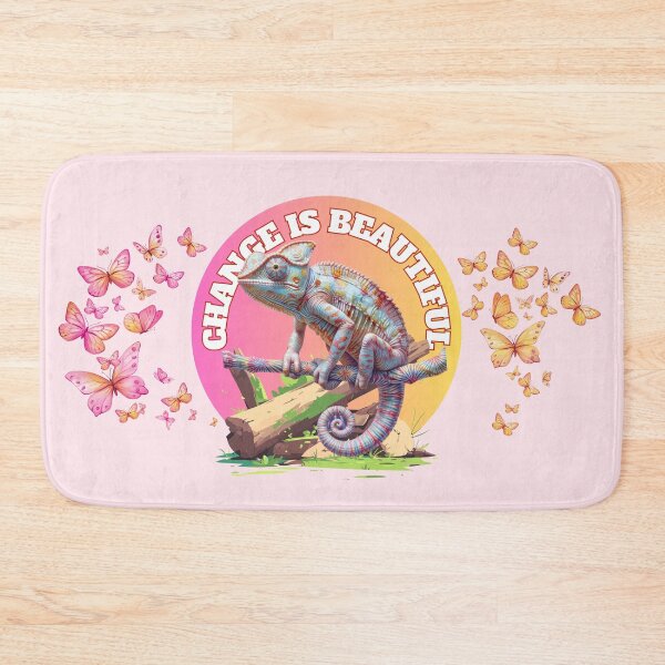 Item preview, Change is Beautiful Colorful Retro Chameleon Graphic designed and sold by SilverSeaBKK.