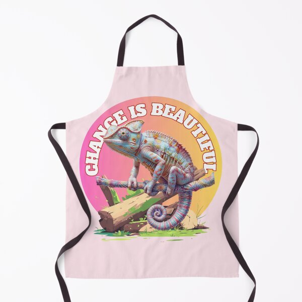 Item preview, Change is Beautiful Colorful Retro Chameleon Graphic designed and sold by SilverSeaBKK.