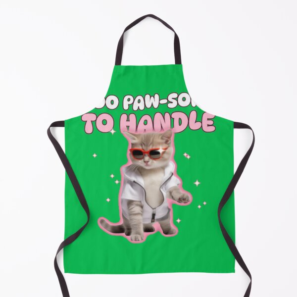 Item preview, Too Paw-Some To Handle Cool Kitten Pun designed and sold by GenZFashion000.