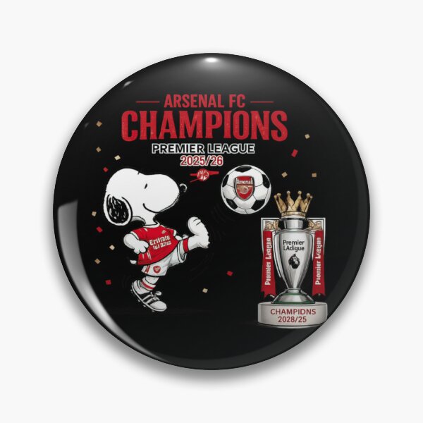 Item preview, Snoopy Arsenal Champions Premier League T-Shirt designed and sold by TheCozyCarrier.