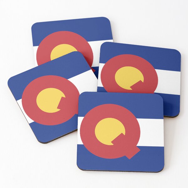 Item preview, Colorado Flag - Letter Q designed and sold by FlagFontCO.