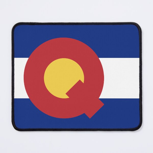 Item preview, Colorado Flag - Letter Q designed and sold by FlagFontCO.