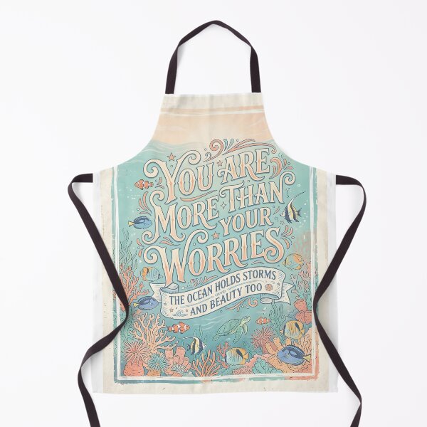 Item preview, You Are More Than Your Worries – Ocean Therapy Poster Design designed and sold by Sea Gem.