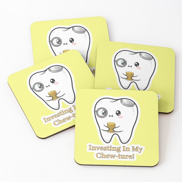 Item preview, Investing In My Chewture Cute Funny Dental Tooth Pun designed and sold by bvdesignart.