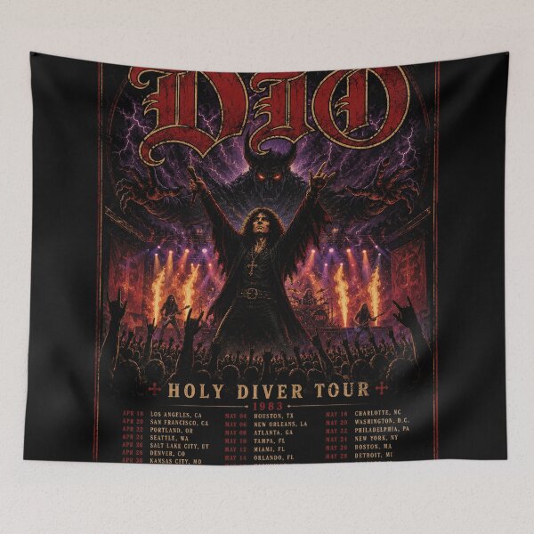 Item preview, Tour Poster Concer Rock Metal DIO designed and sold by gratia82.
