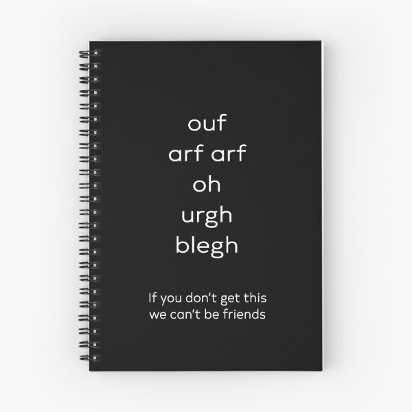 Item preview, Ouf Arf Urgh Blegh If You Don't Get This We Can't Be Friends Metal Gift designed and sold by Say It With Ink.