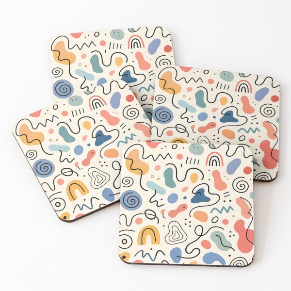 Item preview, Retro Memphis Abstract Doodle Pattern designed and sold by aashcreat.