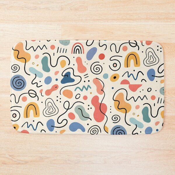 Item preview, Retro Memphis Abstract Doodle Pattern designed and sold by aashcreat.