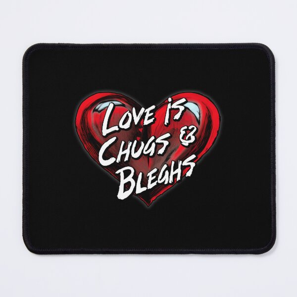 Item preview, Love Is Chugs and Bleghs Funny Heavy Metal Gift for Couples designed and sold by Say It With Ink.