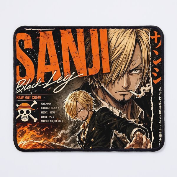 Item preview, Flame Kick Pirate Warrior Anime Inspired Poster | Blond Cook Fighter Vintage Manga Style Art designed and sold by Dyan4.