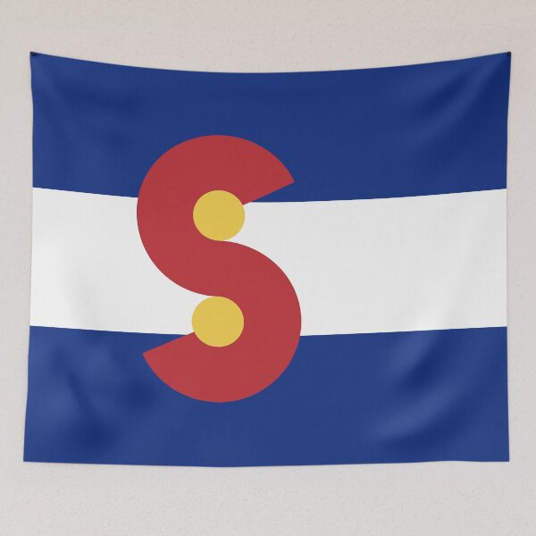 Item preview, Colorado Flag - Letter S designed and sold by FlagFontCO.
