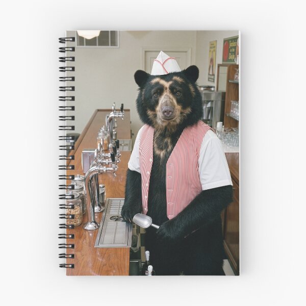 Item preview, Spectacled Bear Soda Jerk designed and sold by Tridentulus.