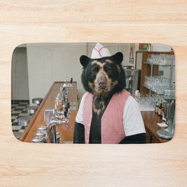Item preview, Spectacled Bear Soda Jerk designed and sold by Tridentulus.