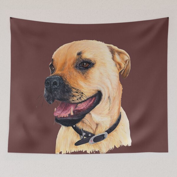 Item preview, Bull mastiff pencil drawing designed and sold by Apatche Revealed.