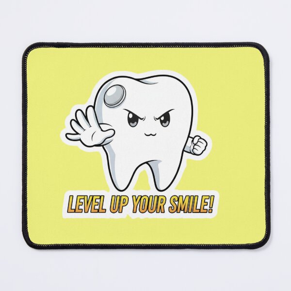 Item preview, Level Up Your Smile Cute Anime Tooth Dental Assistant Dentist Aesthetic Vector Art designed and sold by bvdesignart.