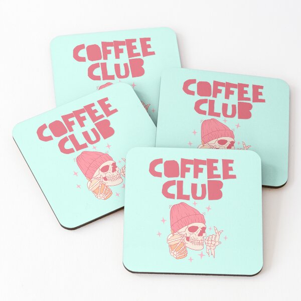 Item preview, Coffee Club Skull Aesthetic | Pink Goth Skeleton Coffee Lover designed and sold by creativerooney.