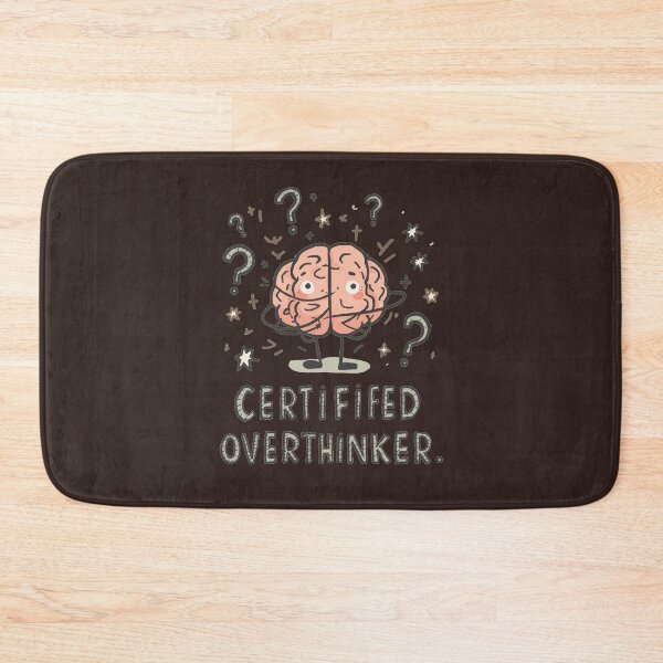 Item preview, Certified Overthinker Funny Anxiety Brain Mental Health Humor designed and sold by ConfuseLab Alt.