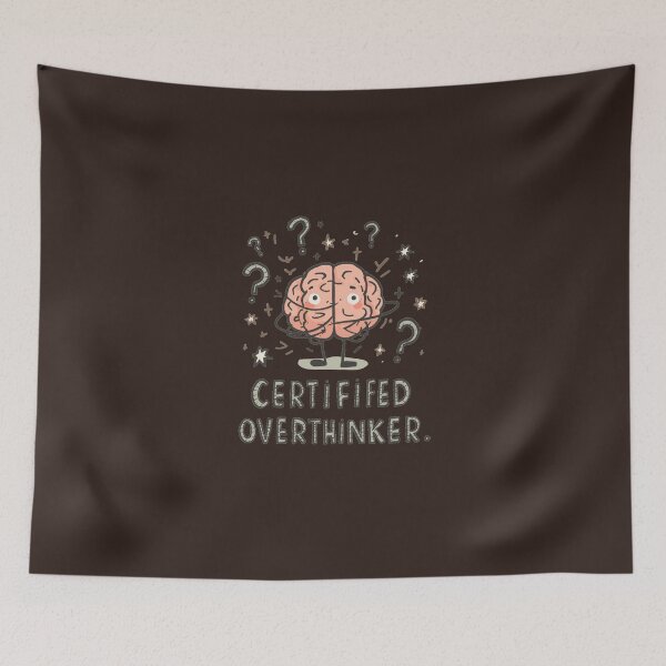 Item preview, Certified Overthinker Funny Anxiety Brain Mental Health Humor designed and sold by ConfuseLab Alt.