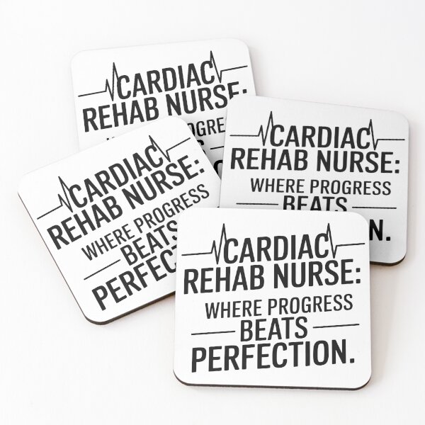 Item preview, Cardiac Rehab Nurse Where Progress Beats Perfection Funny Nurse T-Shirt designed and sold by CuteDesignables.