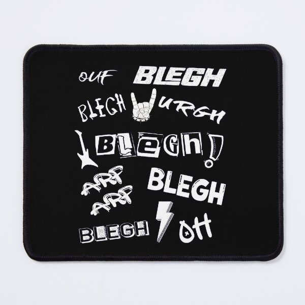 Item preview, Blegh Ouf Urgh Arf Funny Metal Vocal Sounds Gift for Metalheads designed and sold by Say It With Ink.