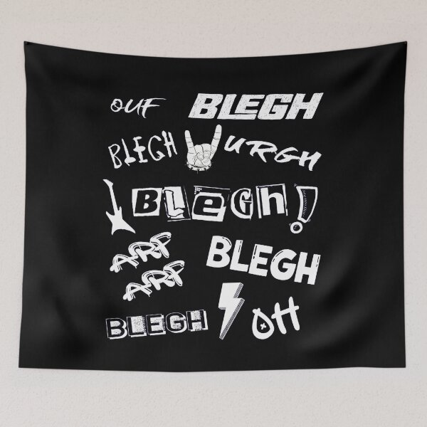 Item preview, Blegh Ouf Urgh Arf Funny Metal Vocal Sounds Gift for Metalheads designed and sold by Say It With Ink.
