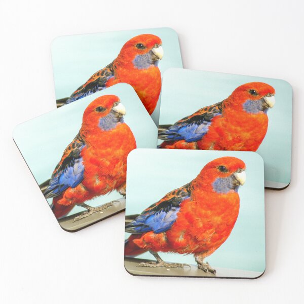 Item preview, Crimson Rosella Portrait | Vibrant Native Australian Parrot Wildlife Bird Art designed and sold by Ross.A.Campbell.