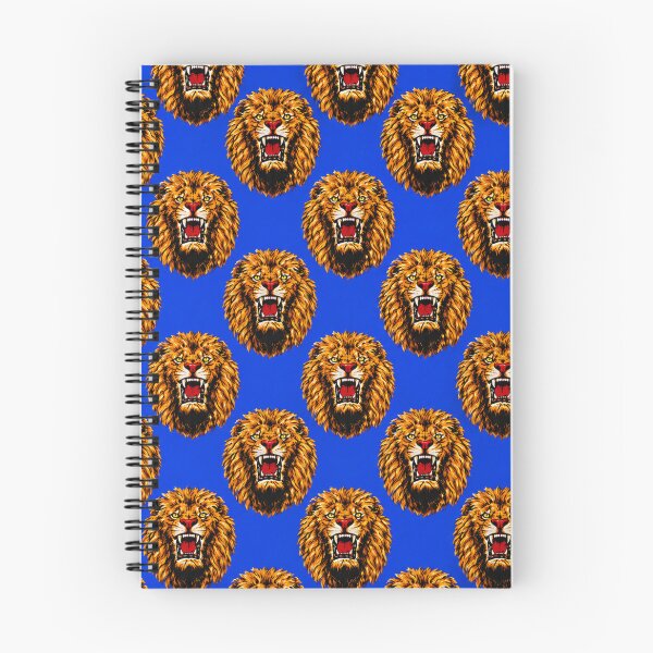 Item preview, Traditional Blue Isiagu Lion Head Fabric Inspired Print designed and sold by Harcourt Fabrics.