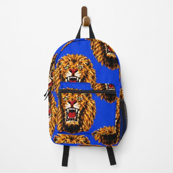Item preview, Traditional Blue Isiagu Lion Head Fabric Inspired Print designed and sold by Harcourt Fabrics.