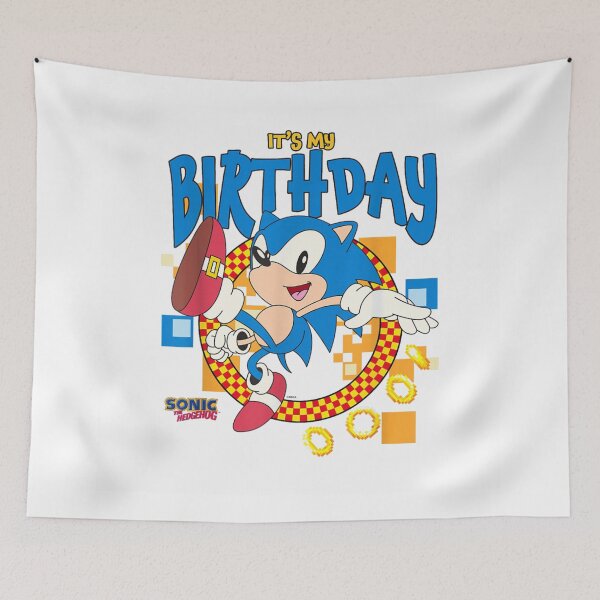 Item preview, Birthday It's My Birthday Cheering Sonic T-Shirt designed and sold by MauriLifton.