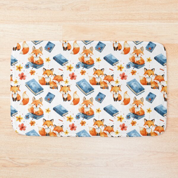 Item preview, Fox Book Pattern designed and sold by Thalora Store.