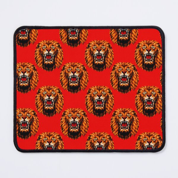 Item preview, Traditional Red Isiagu Lion Head Fabric Inspired Print designed and sold by Harcourt Fabrics.