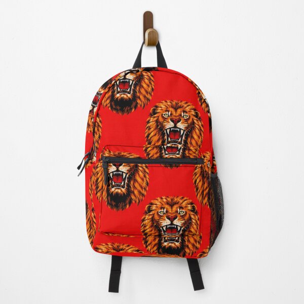 Item preview, Traditional Red Isiagu Lion Head Fabric Inspired Print designed and sold by Harcourt Fabrics.