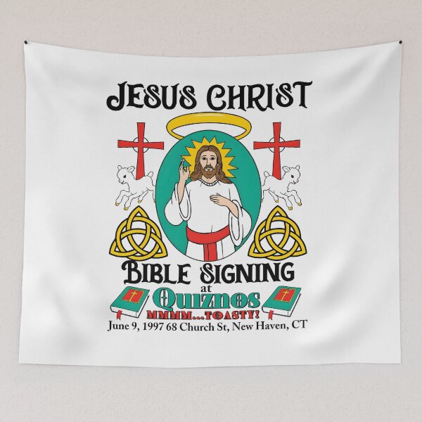 Item preview, Jesus - Jesus Christ Bible Signing At Quiznos A designed and sold by bumarychen.