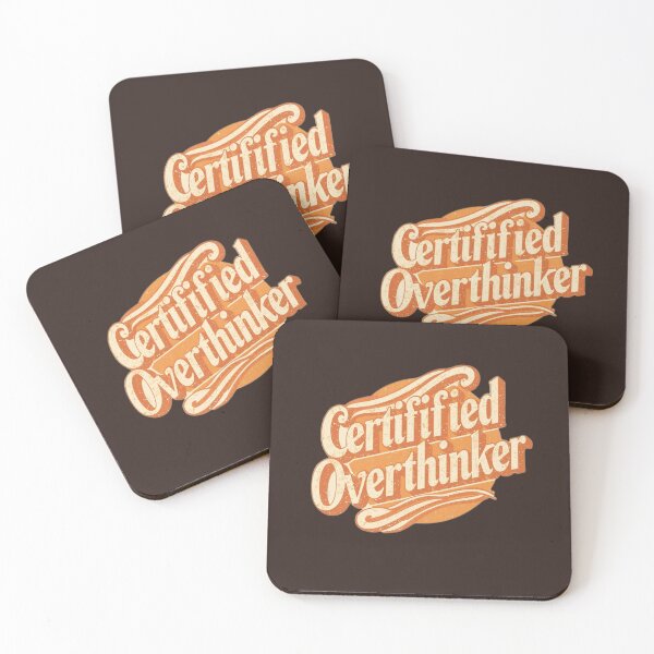 Item preview, Certified Overthinker Funny Anxiety Brain Mental Health Humor designed and sold by ConfuseLab Alt.