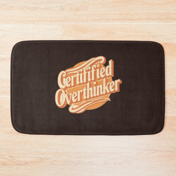 Item preview, Certified Overthinker Funny Anxiety Brain Mental Health Humor designed and sold by ConfuseLab Alt.