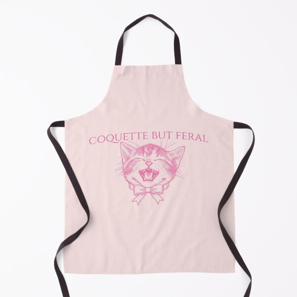 Item preview, Coquette But Feral — Pink Cat Bow Funny Quote Sticker | Cottagecore Humor, Feral Girlie Gift designed and sold by ArtofDari.