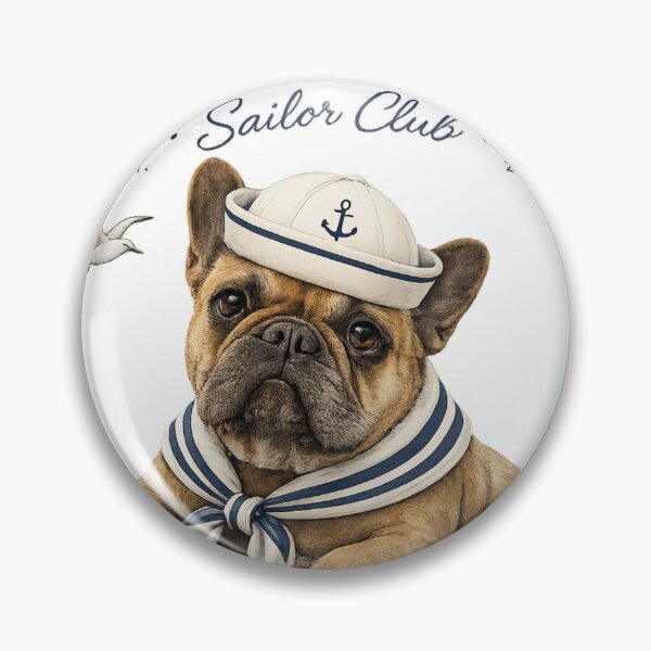 Item preview, Salty By Nature Frenchie On Board Sailor French Bulldog Gift Nautical Dog Lover designed and sold by The Frenchie Revolution.