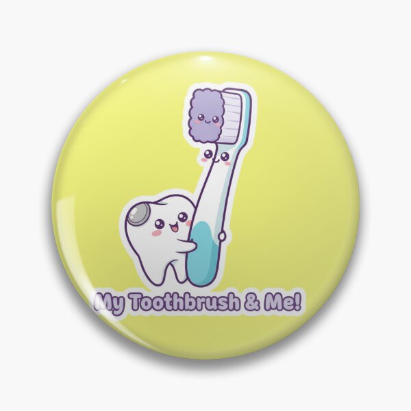 Item preview, Cute Kawaii My Toothbrush and Me Happy Healthy Tooth Dental Art designed and sold by bvdesignart.
