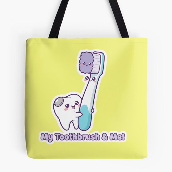 Item preview, Cute Kawaii My Toothbrush and Me Happy Healthy Tooth Dental Art designed and sold by bvdesignart.