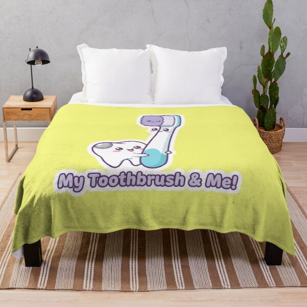Item preview, Cute Kawaii My Toothbrush and Me Happy Healthy Tooth Dental Art designed and sold by bvdesignart.