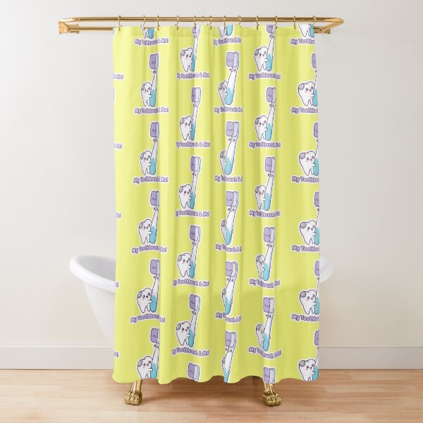 Item preview, Cute Kawaii My Toothbrush and Me Happy Healthy Tooth Dental Art designed and sold by bvdesignart.