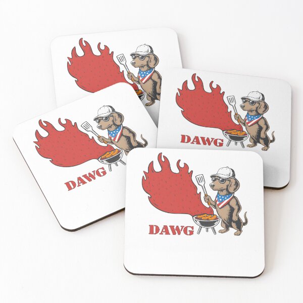 Item preview, The Dawg Behind The Grill - Funny BBQ Dog designed and sold by bumarychen.