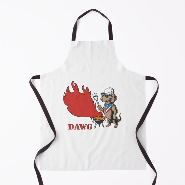 Item preview, The Dawg Behind The Grill - Funny BBQ Dog designed and sold by bumarychen.